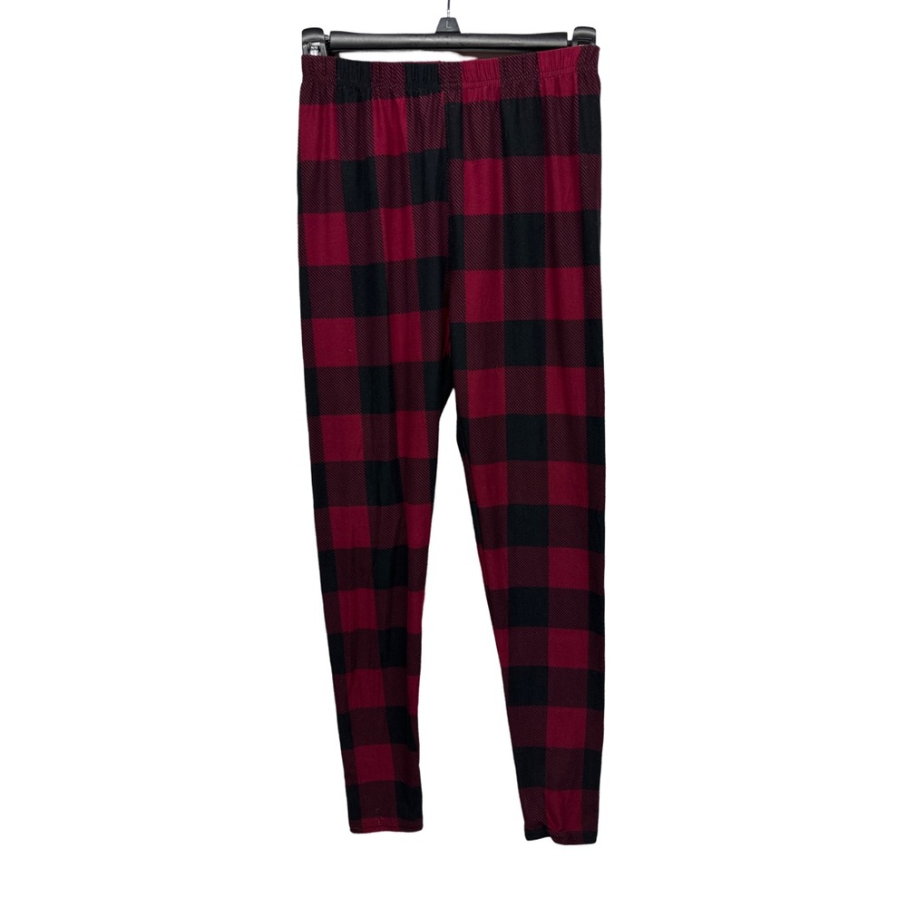 Agnes and Dora plaid leggings